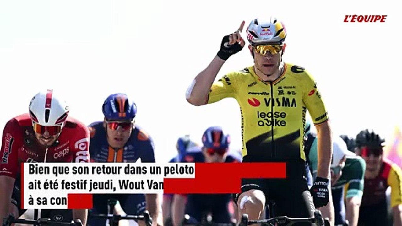 Blessé au coude, Wout Van Aert abandonne au lendemain de sa victoire sur la 5e étape du Tour Auvergne-Rhône-Alpes - Cyclisme - Tour Auvergne-Rhône-Alpes