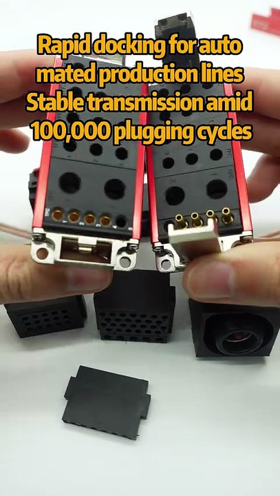 Rapid docking for automated production linesStable transmission amid 100,000 plugging cycles.