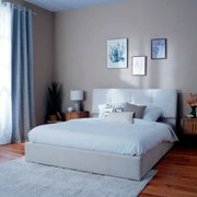 Bett mit Bettkasten "Soa" Wei&szlig;, 160x200 cm Wei&szlig;