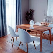 Extendable dining table "Tilda" Rubberwood, 6 seats Beige