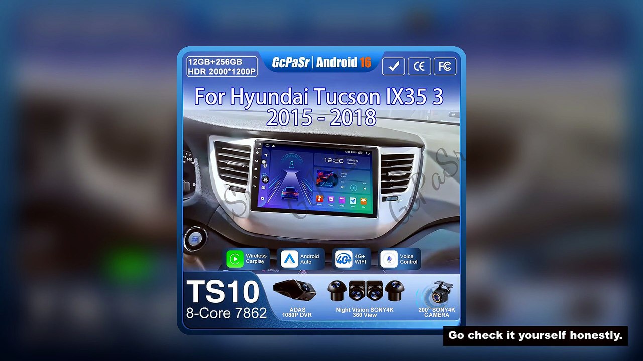 Car Radio Carplay For Hyundai Tucson IX35 3 2015 2016 2017 2018 Navigation GPS Android Auto Multimed