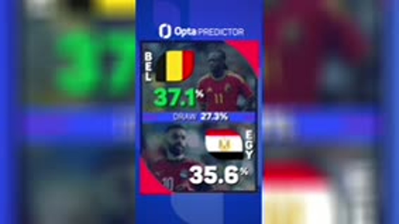 Belgium v Egypt - Opta Predictor
