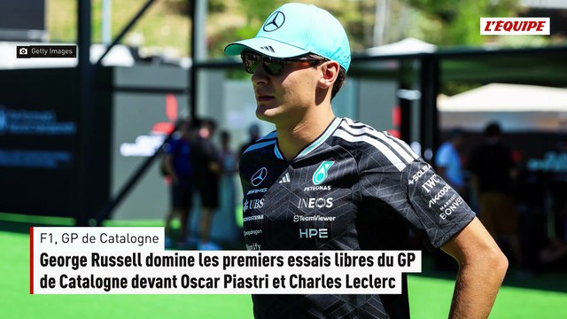 George Russell domine les premiers essais libres du GP de Catalogne devant Oscar Piastri et Charles Leclerc - F1 - GP de Catalogne