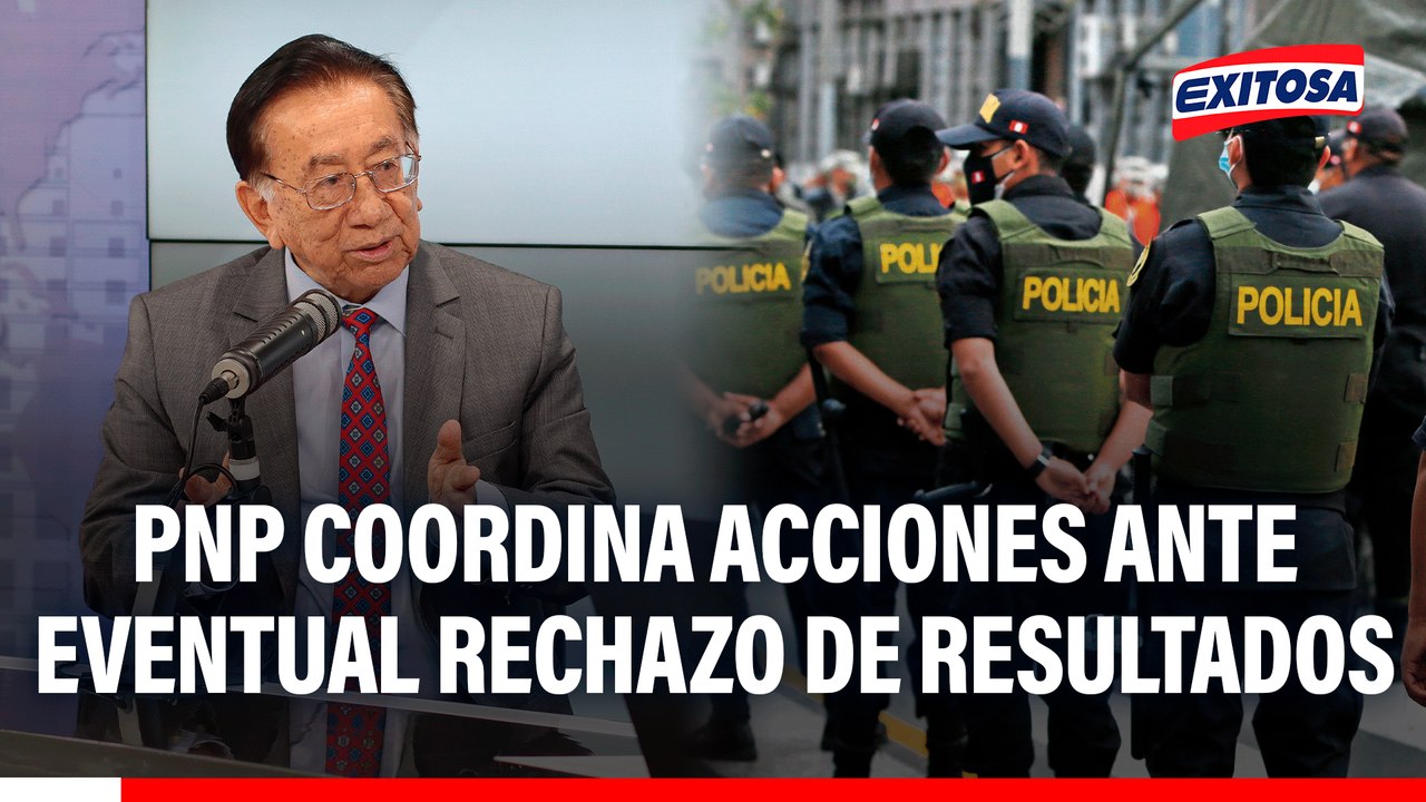 José Balcázar: PNP coordina acciones ante eventual rechazo de resultados de segunda vuelta