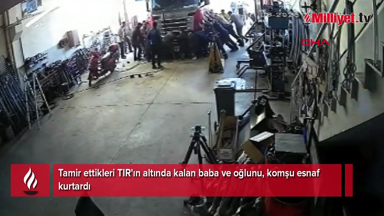 Tamir sırasında korkunç olay! Baba ve oğlu TIR'ın altında kaldı