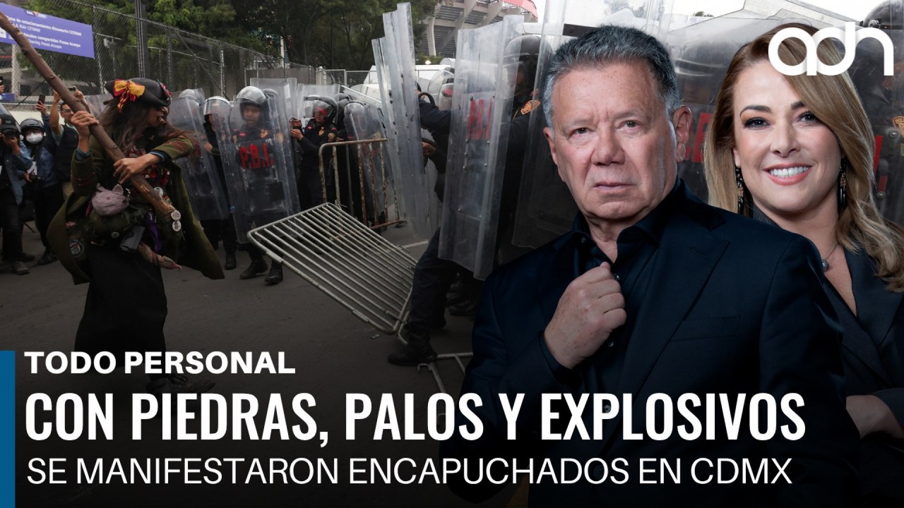 Con piedras, palos y explosivos se manifestaron encapuchados en Calzada de Tlalpan I Todo Personal