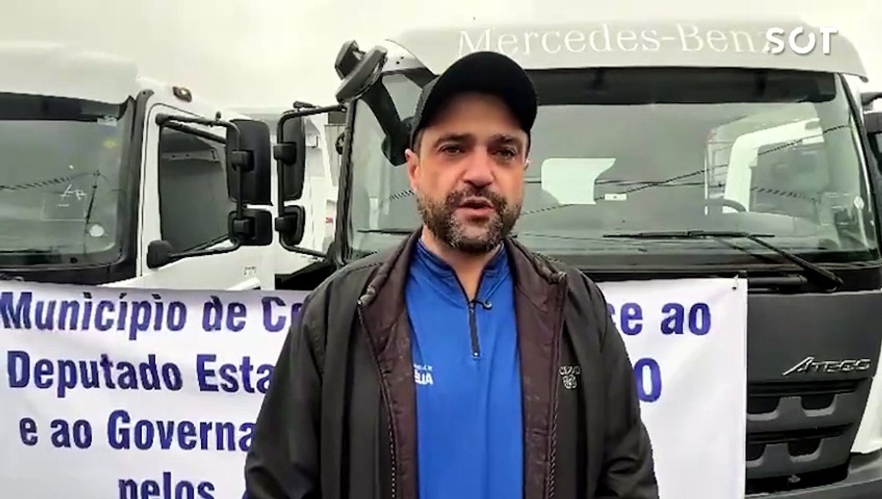 Corbélia recebe quatro caminhões e prepara início de 24 km de recape