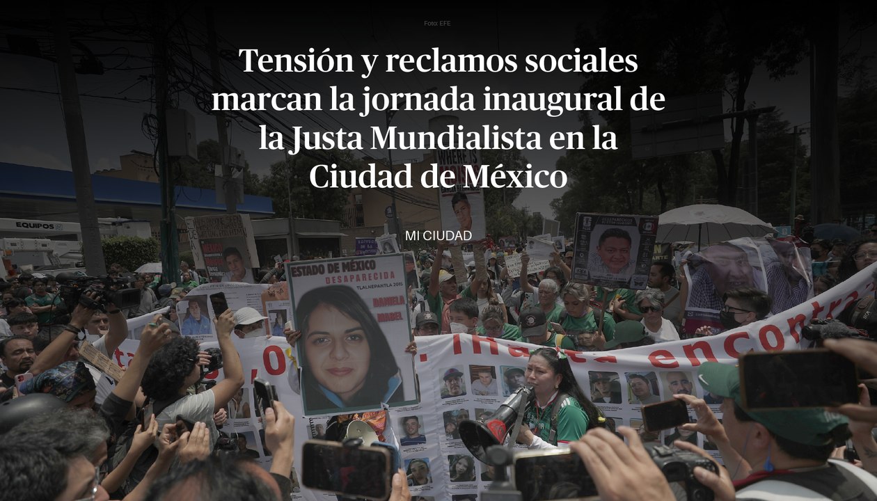 Tensión y reclamos sociales marcan la jornada inaugural de la Justa Mundialista en la CDMX