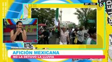 A la afición mexicana no lo detuvo la lluvia