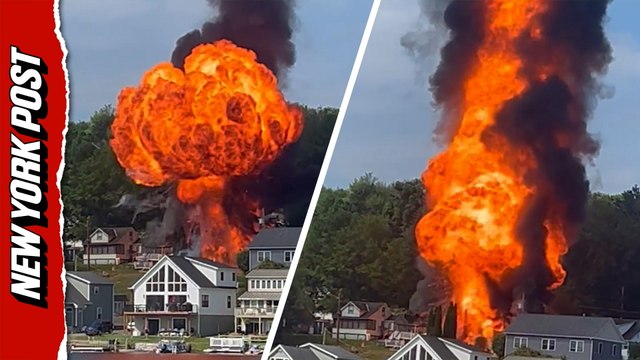 Massive Fireball Fills Sky in Pennsylvania, as Explosion Destroys Lakeside Homes