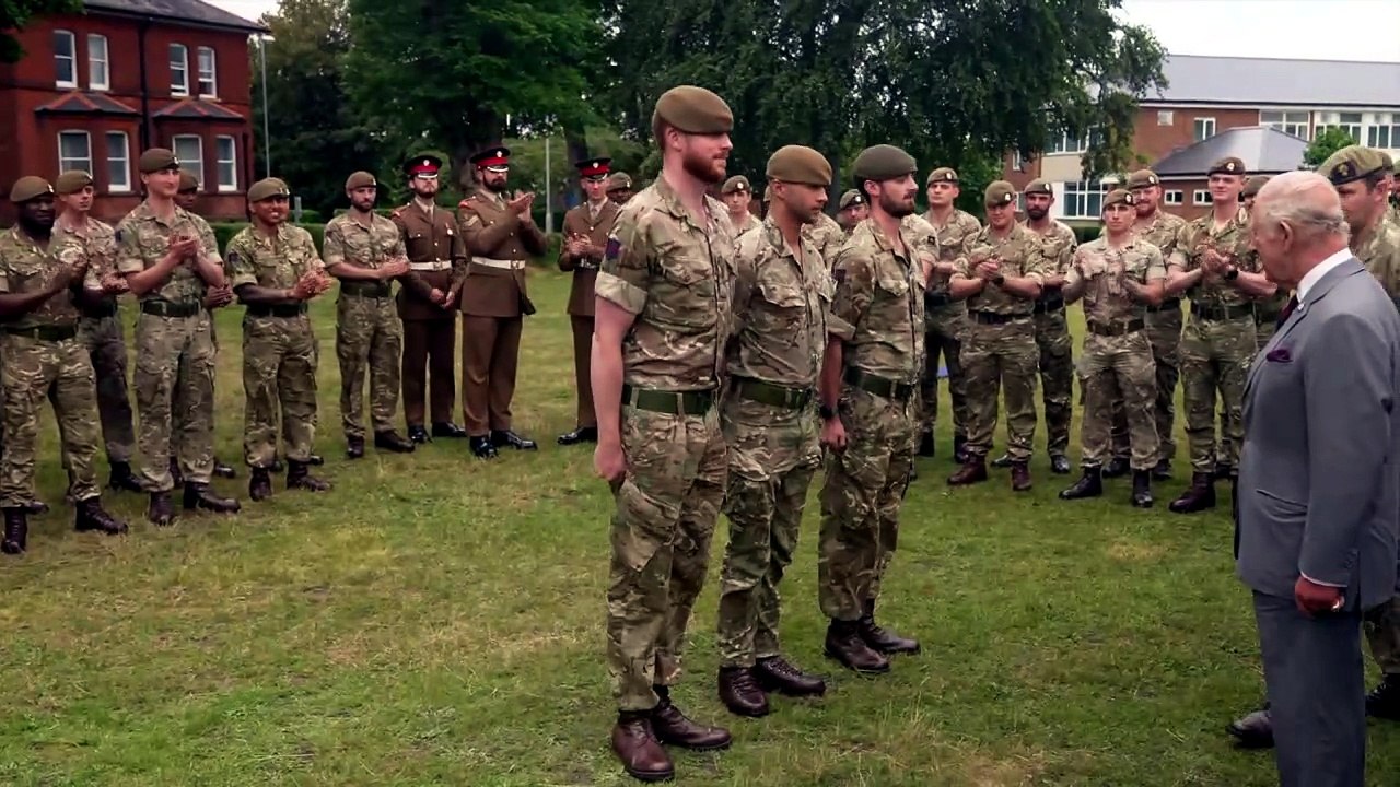 King promotes three Guardsmen ahead of birthday parade