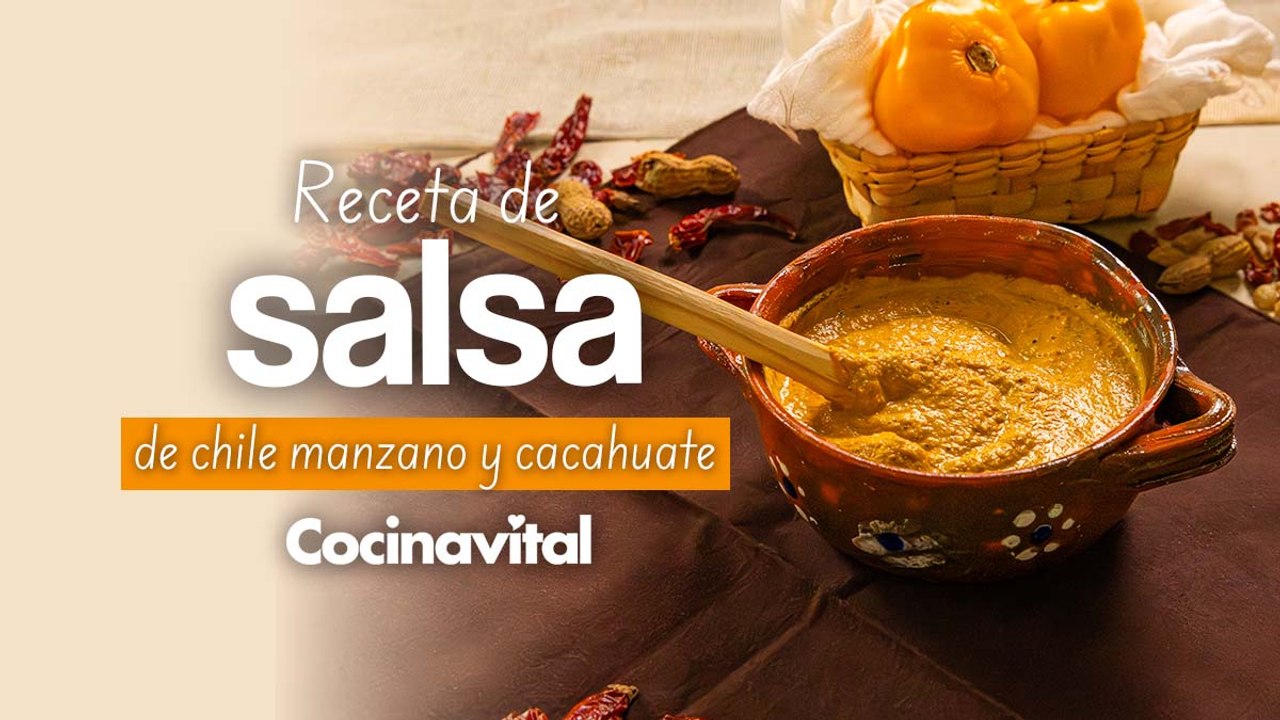 Receta de salsa de chile manzano y cacahuate