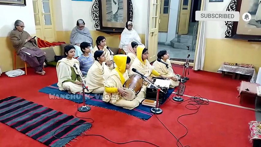 Bhajan by Kanya Peeth Haridwar at Kishanpur Ashram Dehradun