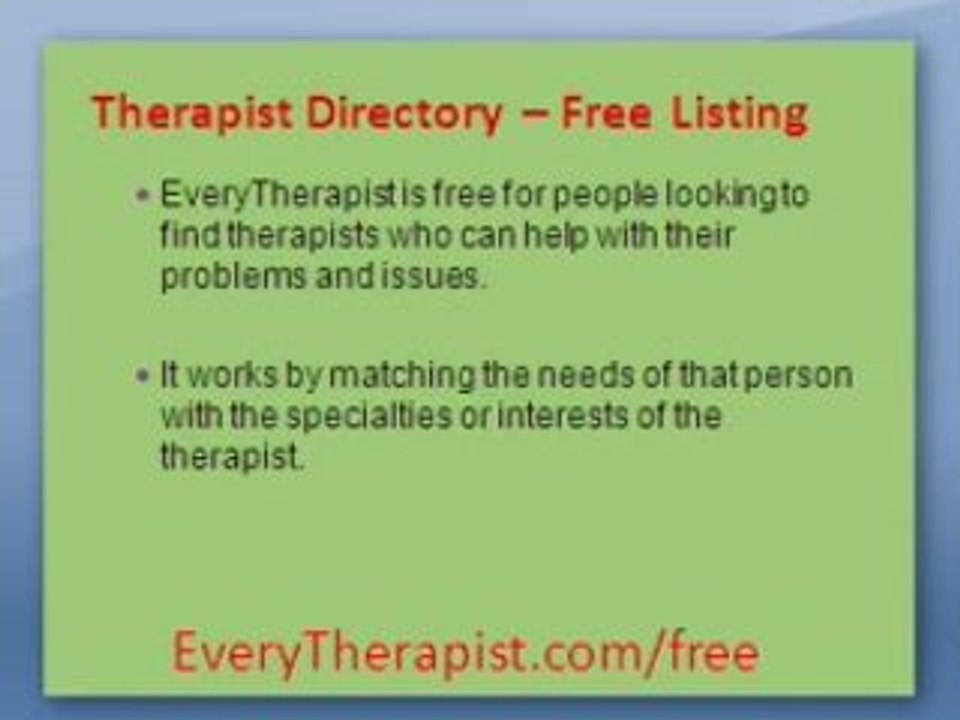 Every Therapist  Drectory of Psychologists and therapists