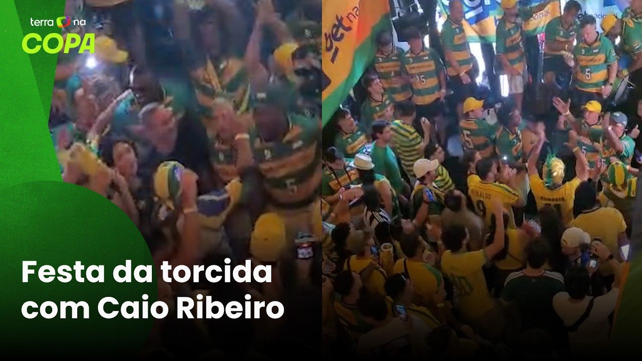 Torcida brasileira invade Nova York e faz esquenta antes da estreia da Seleção na Copa