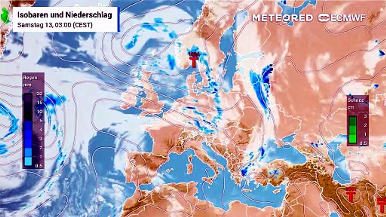 Hoher Luftdruck baut sich auf - die Sonne kommt öfters zum Zug und es wird warm, später auch heiß!
