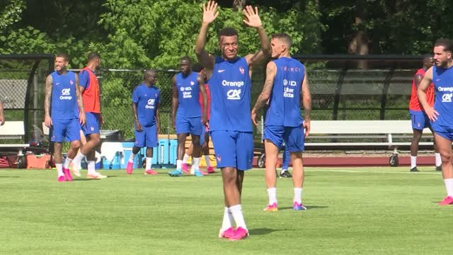 Bleus - Entraînement en public pour les Bleus