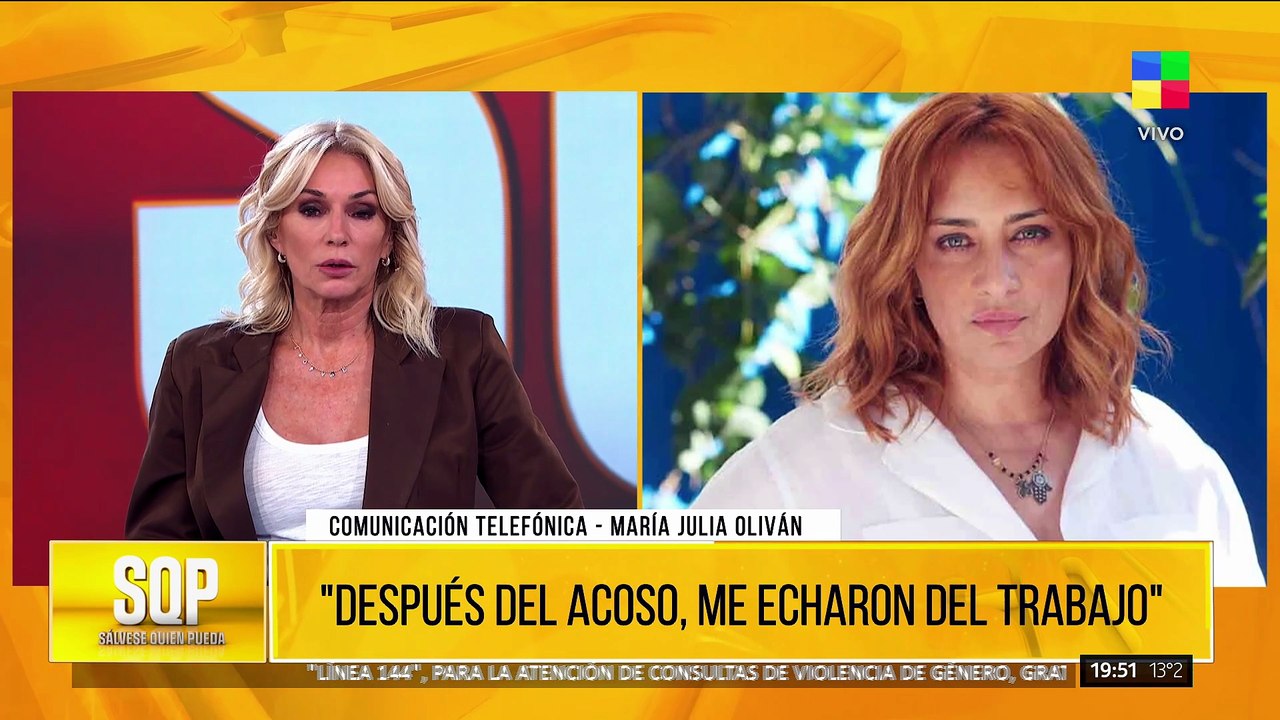 La grave denuncia de María Julia Oliván contra Mario Pergolini: "Me acosó sexualmente"