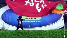 Siyonist katillere tepki! FIFA'dan atın