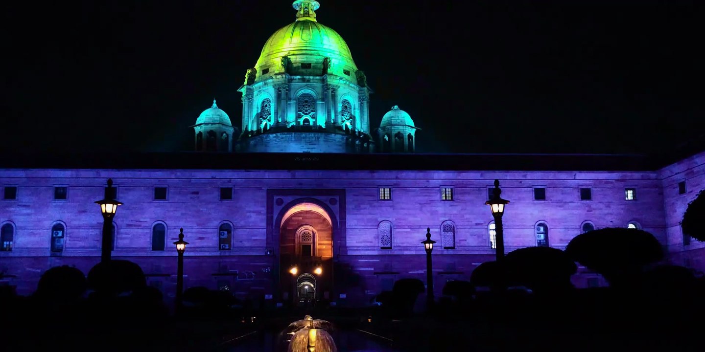 Evening at Rashtrapati Bhavan | President's Estate | Dynamic Lighting 2019 | Delhi