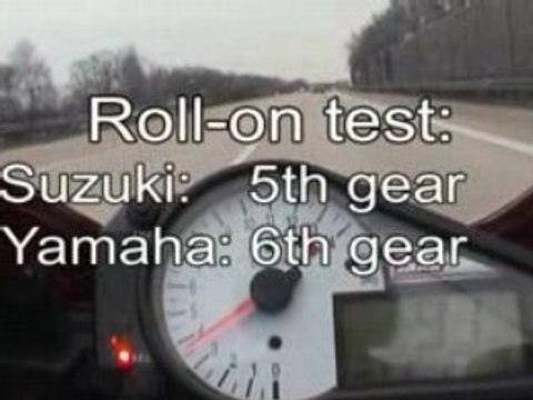 Suzuki GSXR 1000 vs. Yamaha R1