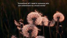 My Unsaid Words.