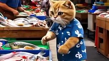 Kucing Chef Beli Ikan di Pasar Lalu Masak Ala Hotel Bintang 5! 🤯🐱🍽️✨