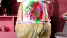 Stenciled hair look that breaks the mold! 🌟💁‍♀️