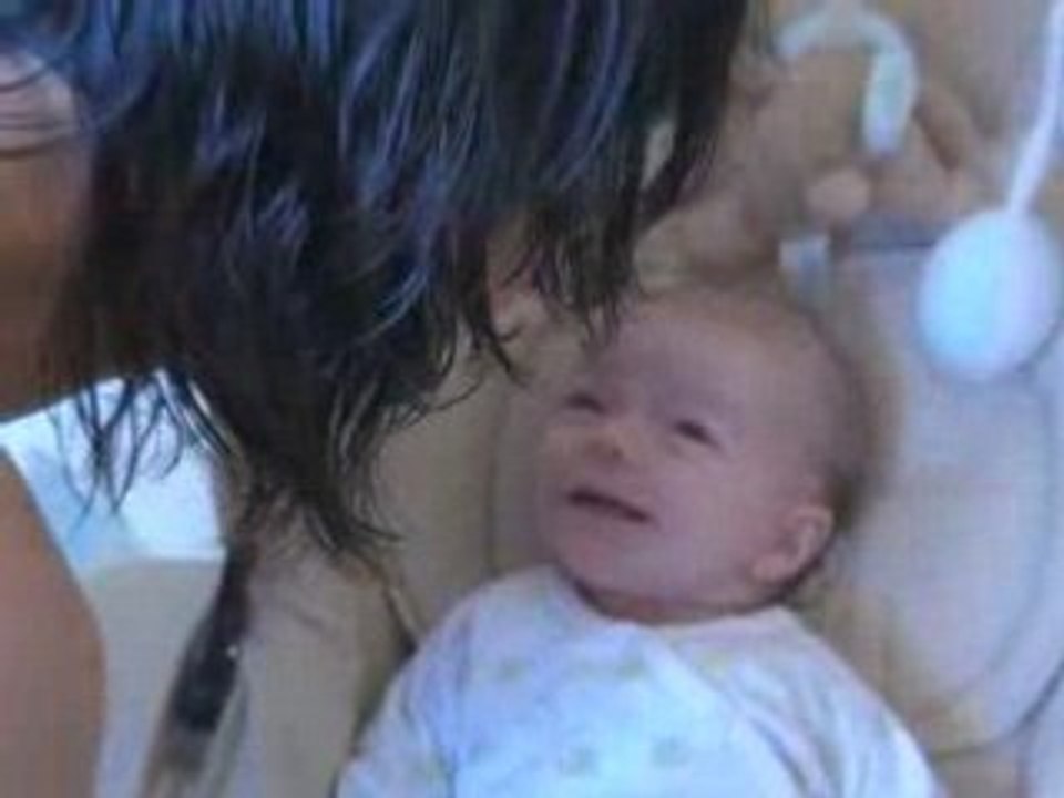 sourire d'olivia a sa maman