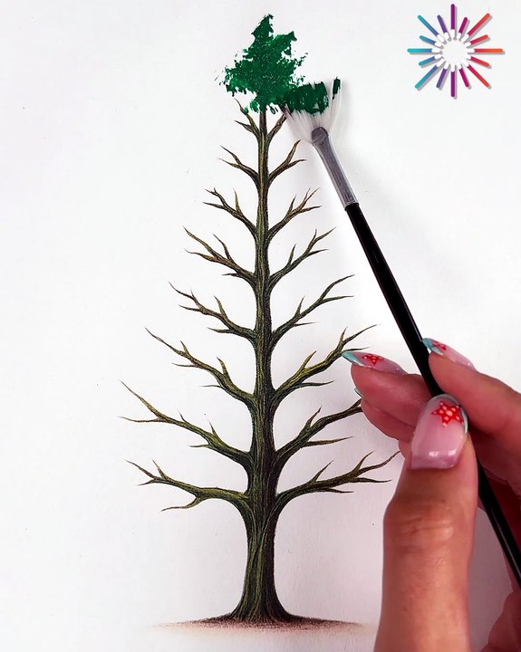 How to paint the perfect tree🌲