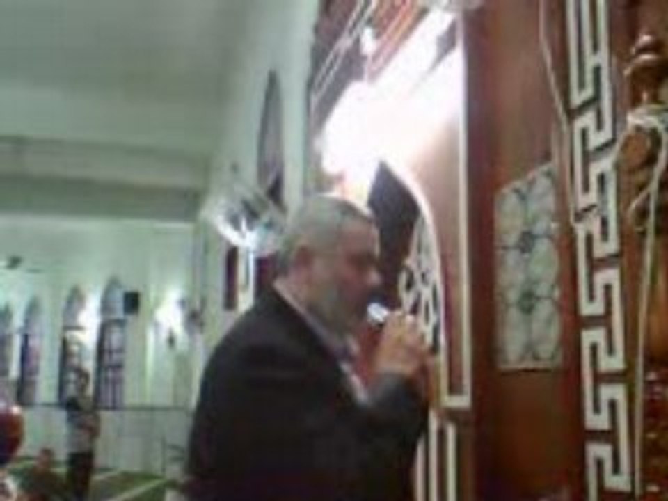 adhan par le premier Minister Ismail Haniya