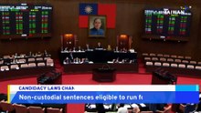 Taiwan Lawmakers Ease Rules for Convicted Individuals Seeking Office