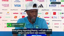 Vinicius quizzed on Real Madrid future