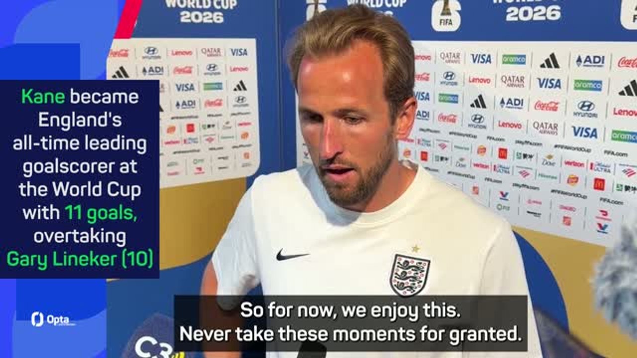 'Proud moment' for Kane to break England World Cup goalscoring record