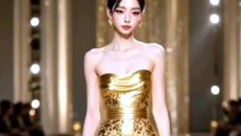 Golden Elegance | Luxury Fashion Dress Showcase | Click to Visit Our Website for More Videos