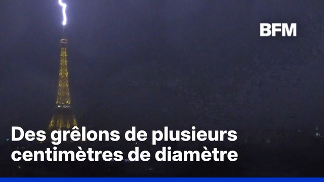 Grêle, rafales de vent à 145 km/h.... Les images des violents orages qui ont frappé une partie du pays