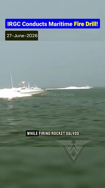 Iranian Fast Boats Launch Salvos