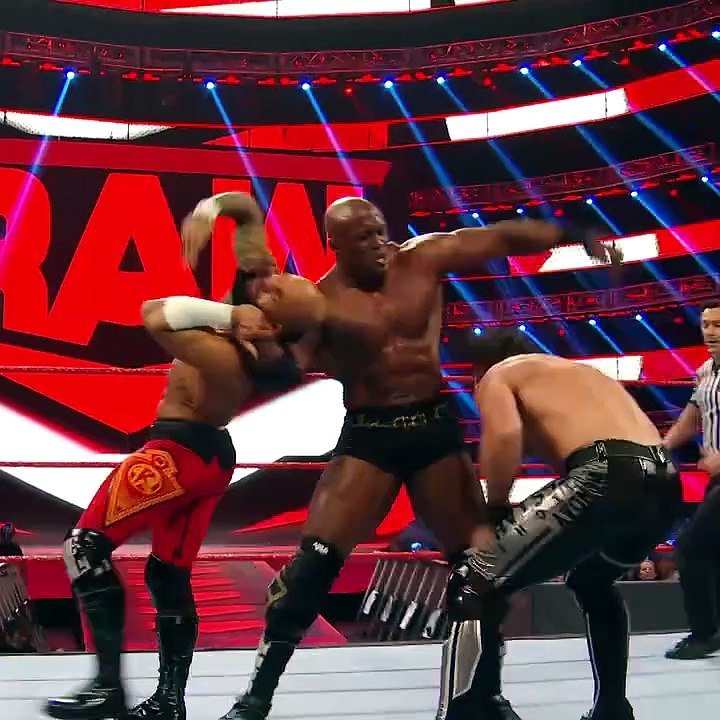 Brock Lesnar attacks Ricochet after beat Seth Rollins & Bobby Lashley | Raw, February 3, 2020