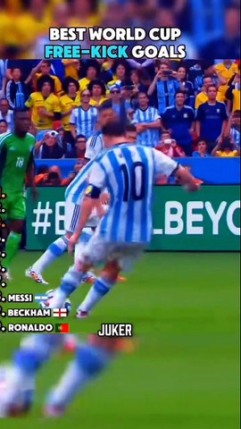 Best world cup free kick goals