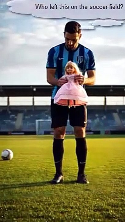 Soccer player turns into a princess with a magic doll! - Magic gender-swap video!