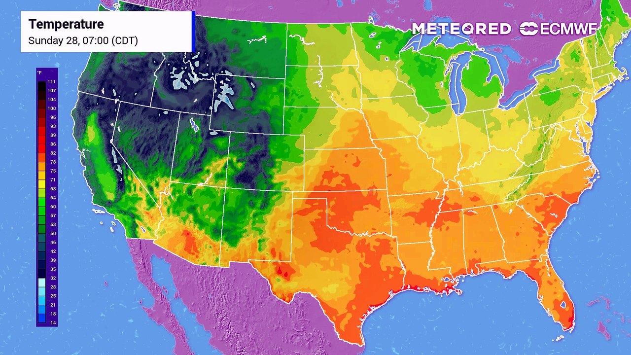 The hottest temperatures of the year so far will sweep across the central and eastern U.S. this week.