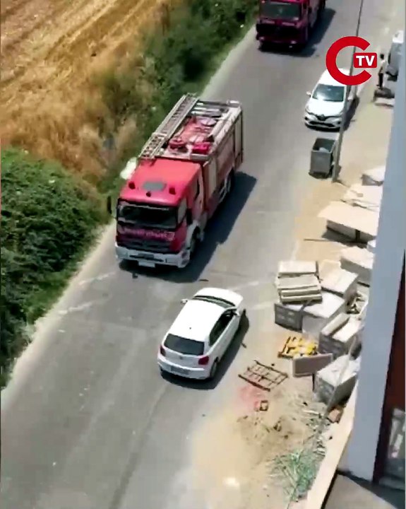 Silivri'de otluk alanda yangın
