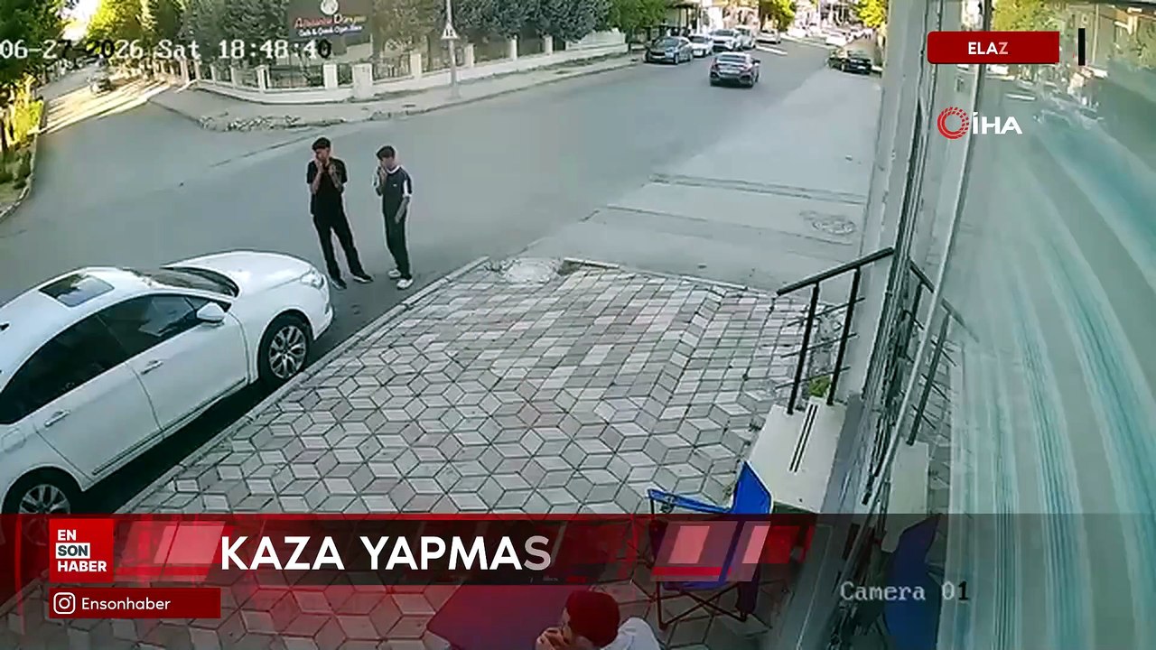 Elazığ'da kazaya sebebiyet veren cip bir şey olmamış gibi olay yerinden uzaklaştı