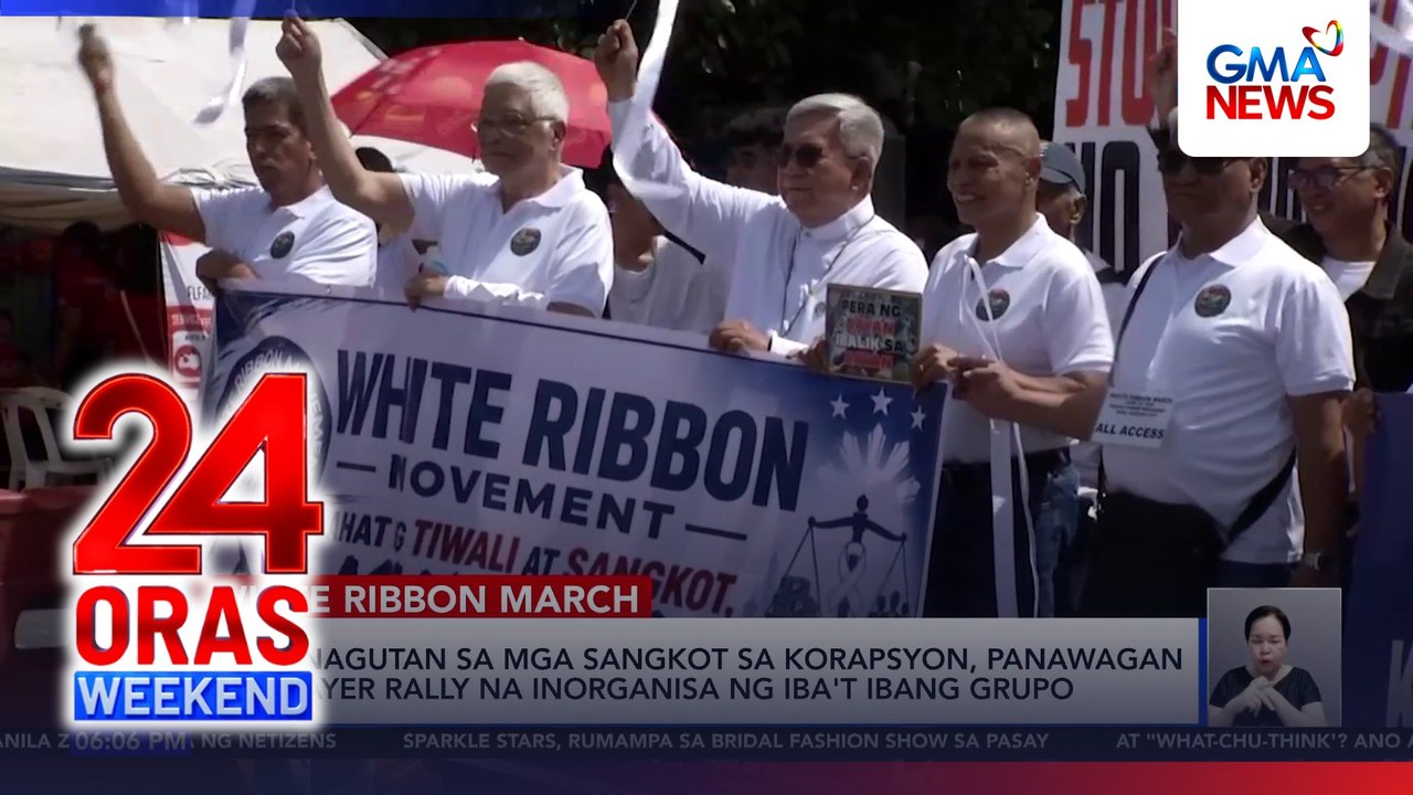 Ex-CJ Sereno at ilang dating kongresista, nasa “white ribbon” rally | 24 Oras Weekend