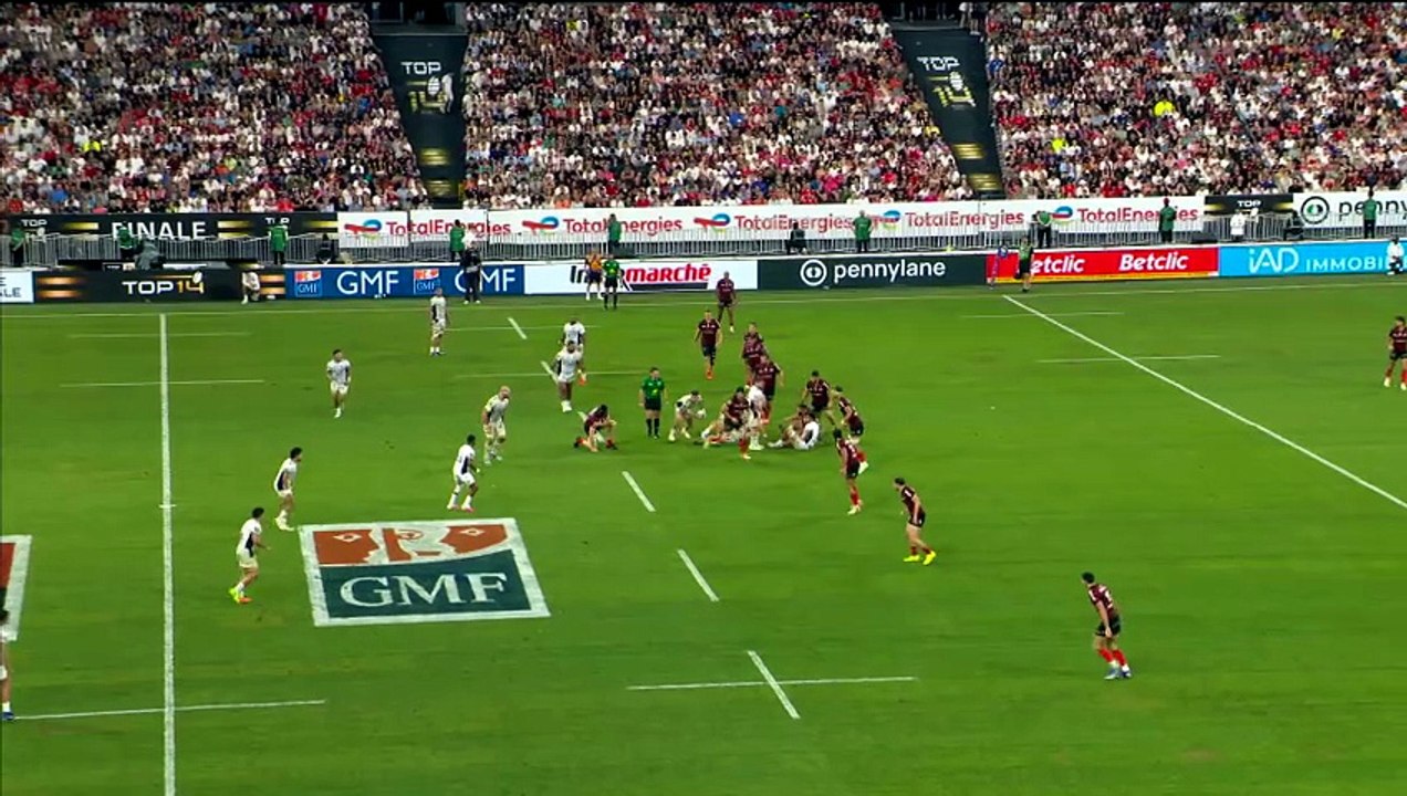 TOP 14 - Essai de Léo COLY (MHR) - Stade Toulousain - Montpellier Hérault Rugby