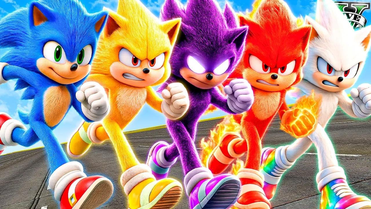 Which Sonic Transformation Is Fastest in GTA 5? (Sonic Movie Mod)