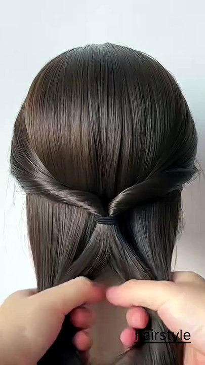 Romantic and gentle princess updo. Chic and youthful, simple yet stylish