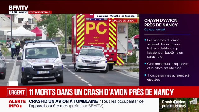 L'avion civil qui s'est écrasé près de Nancy n'a pas fait de victimes collatérales , mais les 11 occupants sont décédés