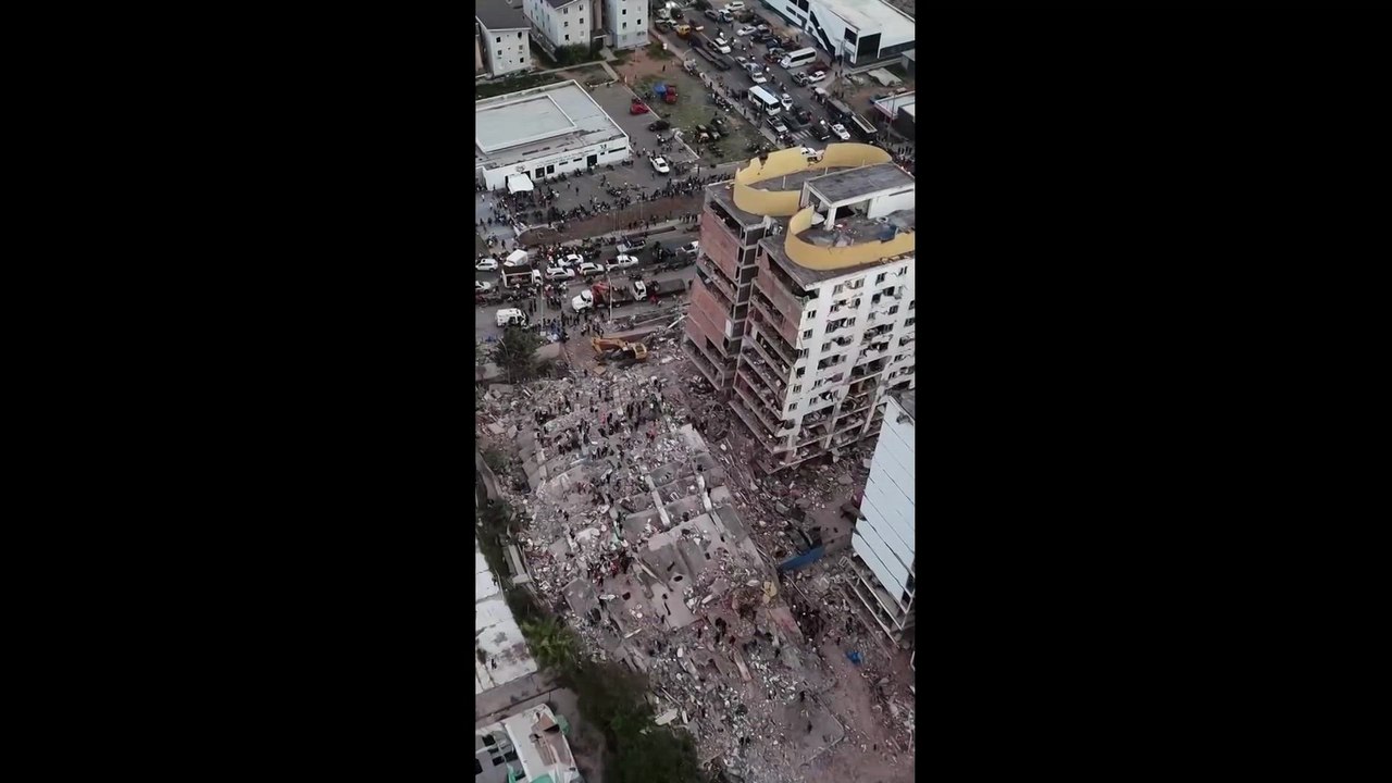 Drone footage shows widespread devastation following Venezuela quakes
