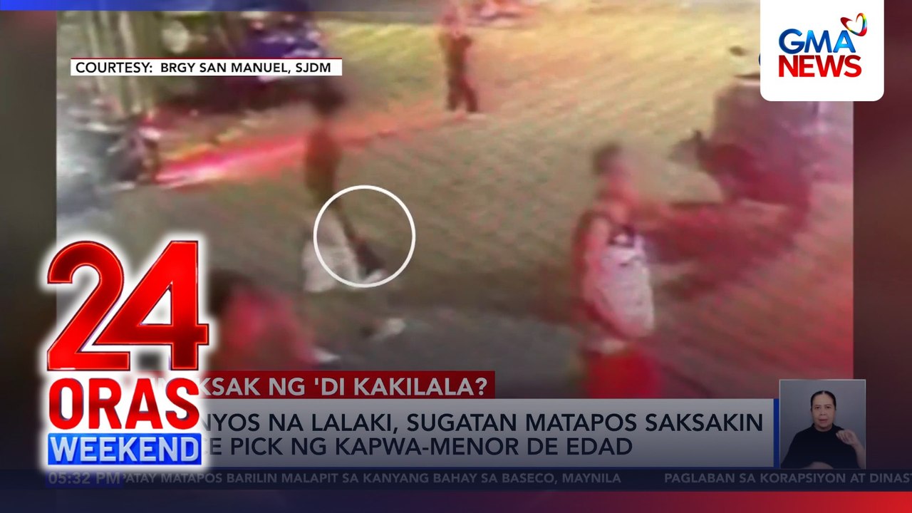 15-year-old stabbed with ice pick by a fellow minor in Bulacan | 24 Oras Weekend